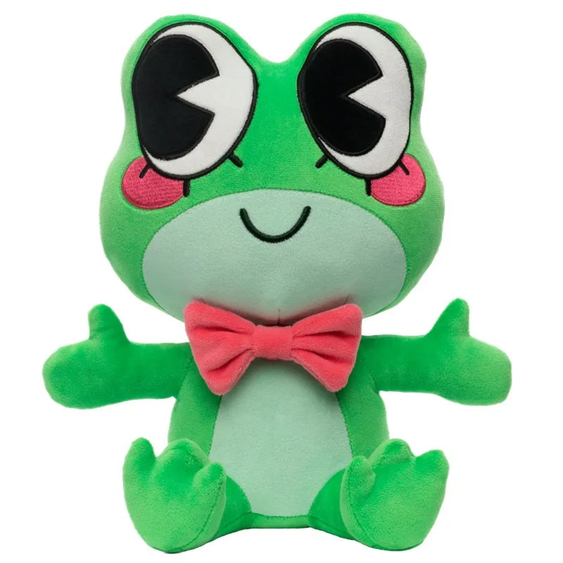 25cm Ribbit Frog Plush Doll Toy Cartoon Character Plushie Soft Stuffed Doll Animal Doll Kawaii Room Decor Collectible Fan Gift