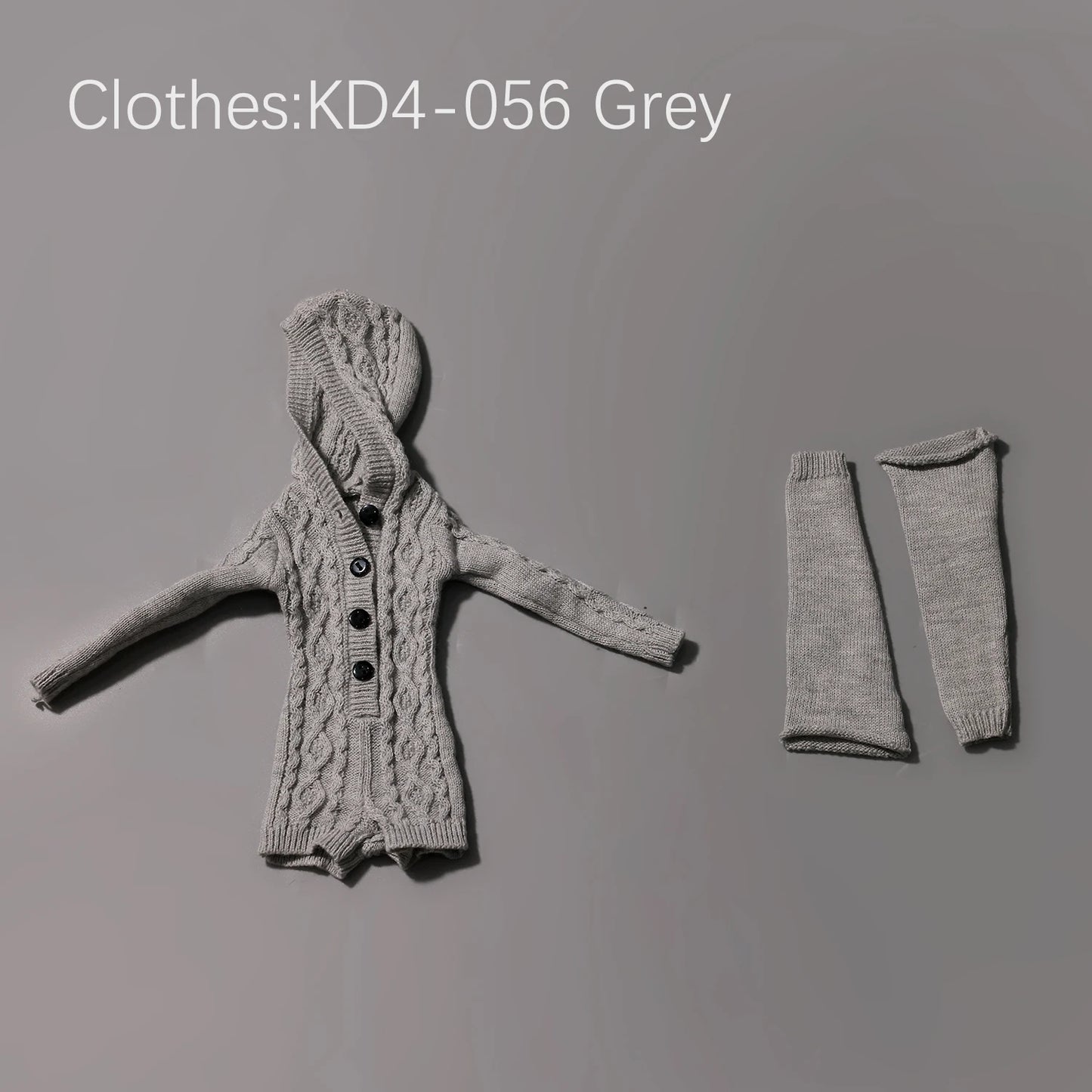 BJD Doll 1/4 Kaka H ShugaFairy MSD FullSet Cool Casual Uninhibited Lady Hooded Cable Knit Sweater Outfit Ball Jointed Doll