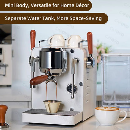 CAFOVO E135 15Bar Semi-Automatic Coffee Maker Dual OLAB Pump Dual Boiler Espresso Machine for Home Barista & Commercial Use