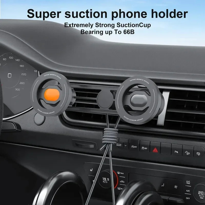 Universal Car Air Vent Magnet Phone Holder Magnetic 2 Phone Mounts Vehicel Car Smart Phone Holders Stands Bracket for Magsafe