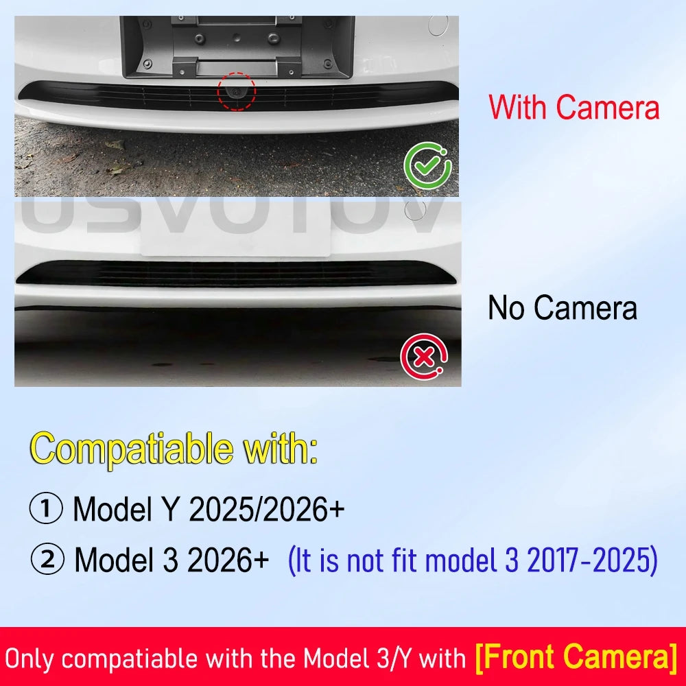Grille Mesh Inserts for Tesla Model Y Juniper Model Y Premium and Model 3 2026 Front Bumper Air Inlet Vent Cover Accessories