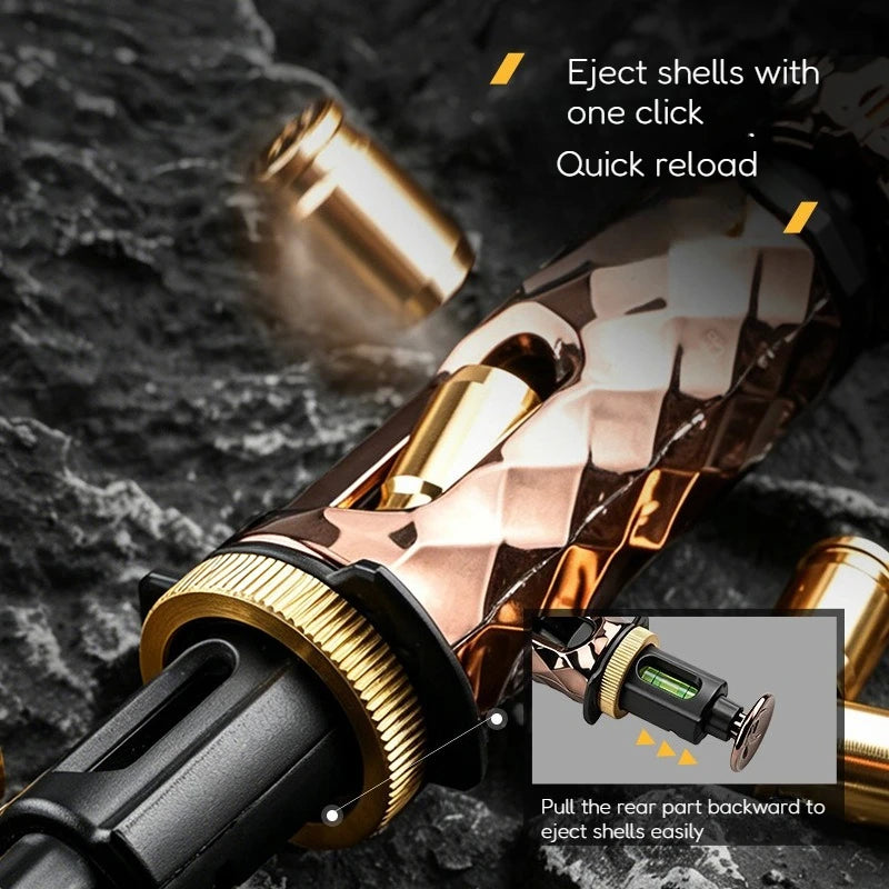 Metal Stress Relief Fidget Spinner One-Click Shell Ejection Launcher Adult Office Decompression Shooting Toy Cool Fidget Gadget