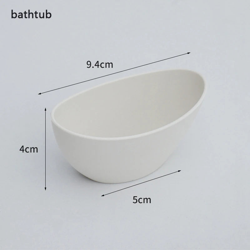1:6 1:12 Dollhouse Miniature Wooden Bathroom Sink Cabinet Kitchen Wash Basin Drawer Furniture Model Decor Toys Accessory