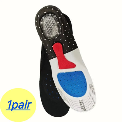 Orthopedic Insoles Memory Foam Cushion Gel Insole Silicone Arch Support Pads Sport Shoe Pad Soft Running Insert