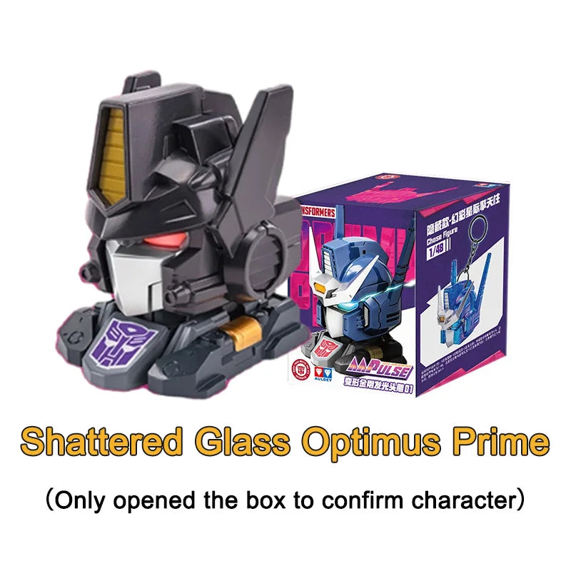 New AULDEY Transformers G1 Toy AAP Series Light-Up Head Sculpt Mecha Model Optimus Prime Dual Modes Pendant Display  Figure Gift