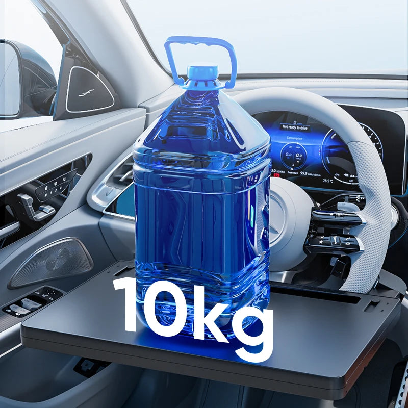 Multifunctional Car Steering Wheel Desk Portable Laptop Desk Foldable Car Storage Stand Work and Dining Table Travel Office