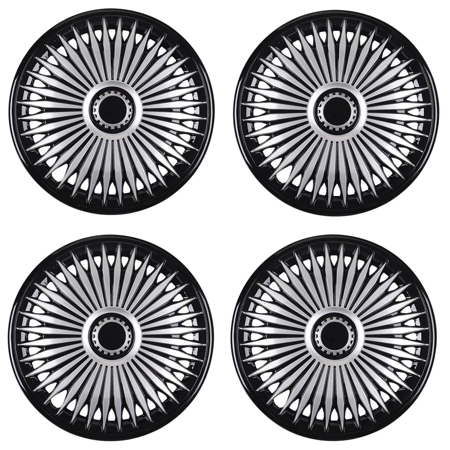 4pcs hub caps suitable for cars with 16-inch iron wheels, made of PP plastic, can be used to decorate the appearance of car whee