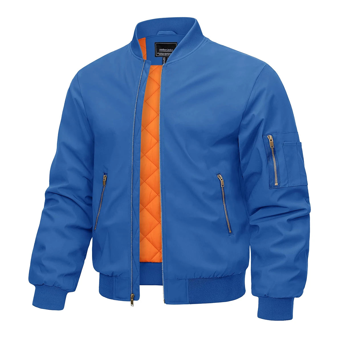 MAGCOMSEN Bomber Jacket Men Warm Zip Up Winter Padded Coat Casual Baseball Jackets Pilot Windbreaker Varsity Jackets