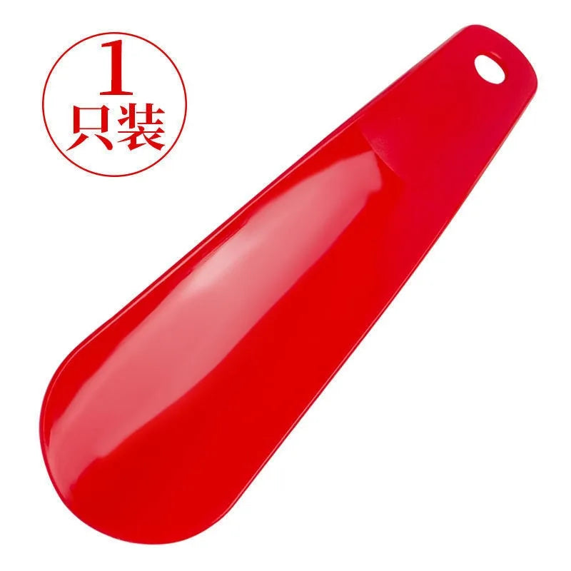 Long-Handled Plastic Shoehorn Shoe Slipper with Hanging Strap Lazy Person's Shoe Wearing Tool Convenient Shoe Extractor