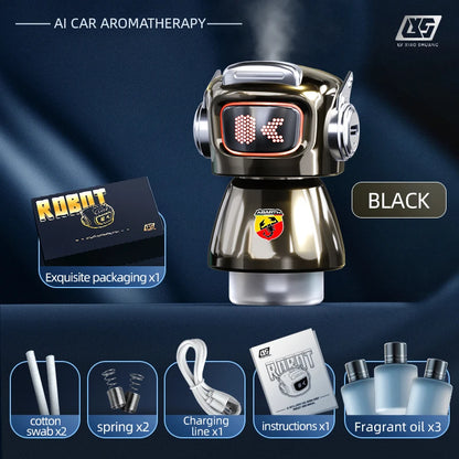 Car Air Outlet Robot Perfume Clip Auto Fragrance Diffuser For FIAT Abarth 500 Pulse Panda Tipo Strada 600 500L Mobi Doblo Toro