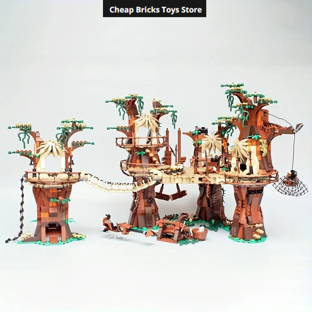 Cheapest Moc Village Bricks Building Blocks Compatible 1990pcs Space Wars Ucs Movie Dispaly Model Birthday Gifts for Teenage Toy