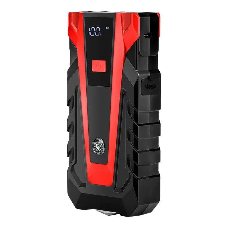 2026 New 12V Portable Jump Starter Equipped with Rechargeable Lithium Dual USB Ports LED Light Emergency Car Battery Booster