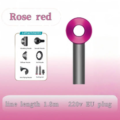 High-speed hair dryer - A negative ion hair care product suitable for home use, featuring powerful airflow and bladeless design