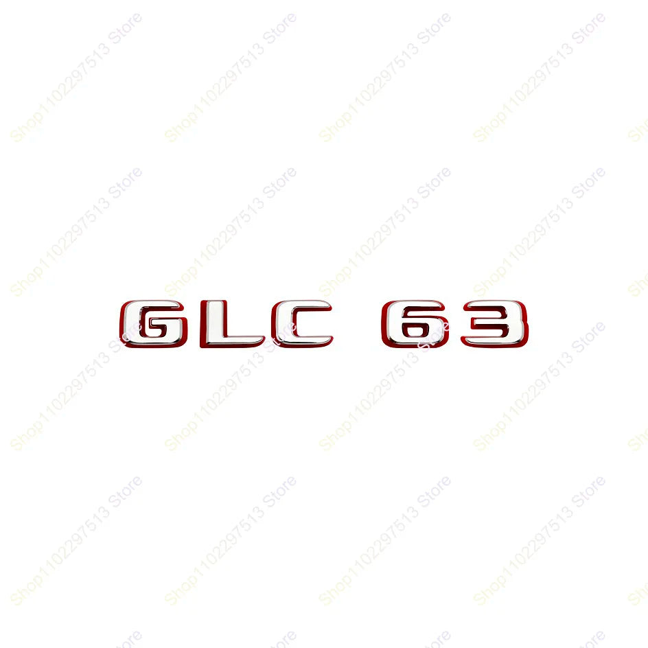 2024 New style Two tone Letters Numbers GLC43 GLC63 GLS63s Emblem for  X253 Car Trunk Nameplate Logo Sticker