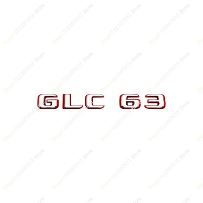 2024 New style Two tone Letters Numbers GLC43 GLC63 GLS63s Emblem for  X253 Car Trunk Nameplate Logo Sticker