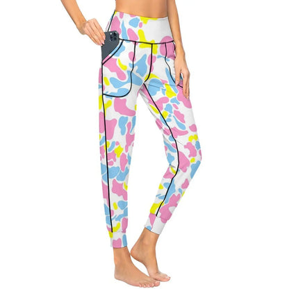 Snow Camo 2XL Personality Leg Pants Yoga jogging pants Fashion Women Upscale Tight-fitting Leg Pants for Sport