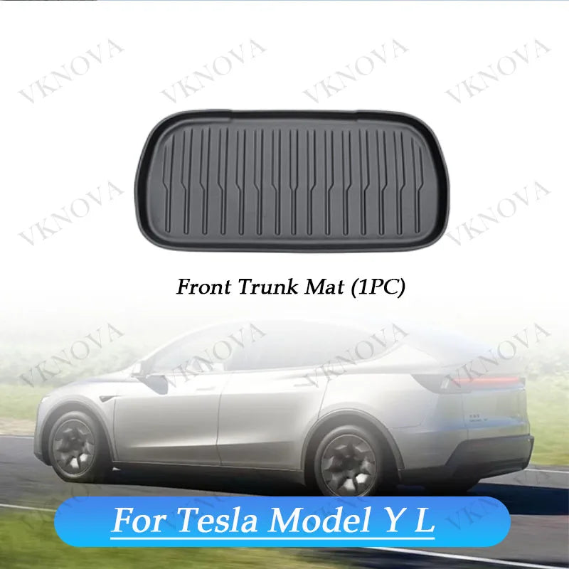 For Tesla Model Y L 2026 Rear Seat Backrest Protective Pad Trunk Mat Anti-Kick Pad Car Interior Accessories Model YL Cargo Liner