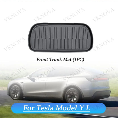 For Tesla Model Y L 2026 Rear Seat Backrest Protective Pad Trunk Mat Anti-Kick Pad Car Interior Accessories Model YL Cargo Liner