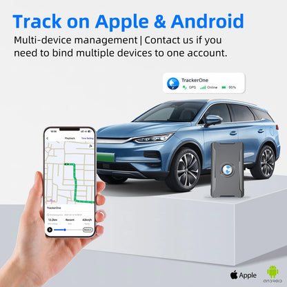 GPS Tracker for Vehicles Real-Time Location Hidden Magnetic Tracking Device for Cars Trip History Geo Fence Global Coverage