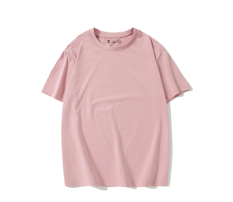 Simple White Oversize T-shirts For Women Cotton Summer Green T Shirts Women Short Sleeve Loose Blue T Shirt Women Yellow Top Tee