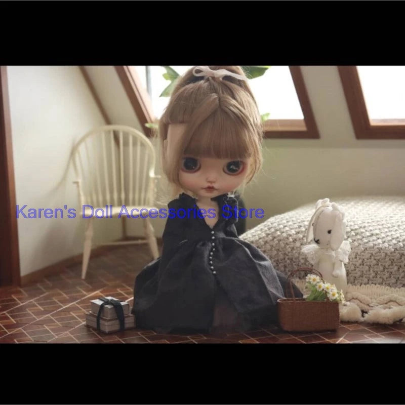1pcs Classic vintage style dress for landoudou/Blythe(Fit for Lulu,ymy24,Ob22,24,26,zone, Jenny)