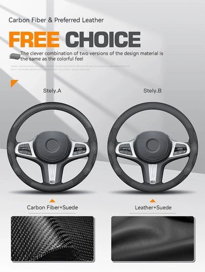 Compatible with Seat Leon, Ibiza, Arona, Octavia, Ateca steering wheel cover/accessory/protector.