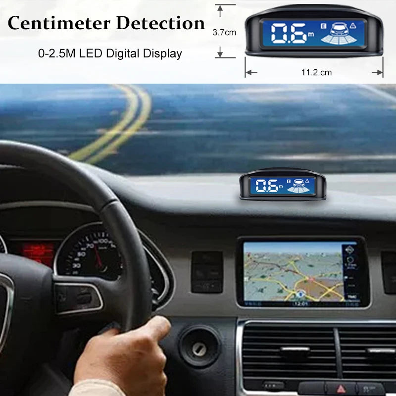 LED Reverse Radar 8 Sensors Backlight Display Voice Prompt Detection System Universal Auto Parking Safety Auxiliary Accessories