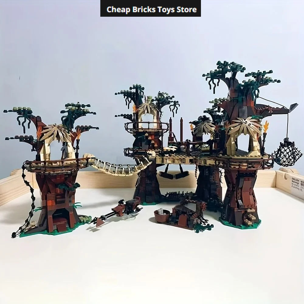 Cheap Moc Village Bricks Building Blocks Compatible 1990pcs Space Wars Ucs Movie Dispaly Model Birthday Gifts for Teenage Toy A