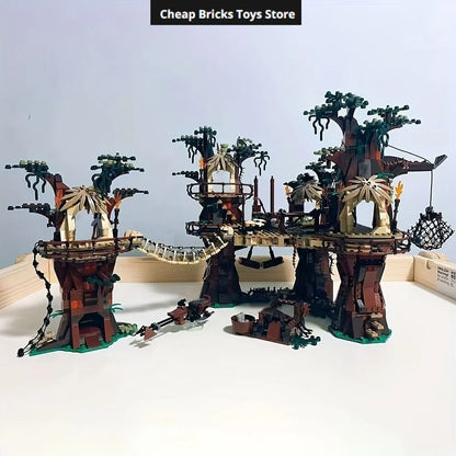 Cheap Moc Village Bricks Building Blocks Compatible 1990pcs Space Wars Ucs Movie Dispaly Model Birthday Gifts for Teenage Toy A