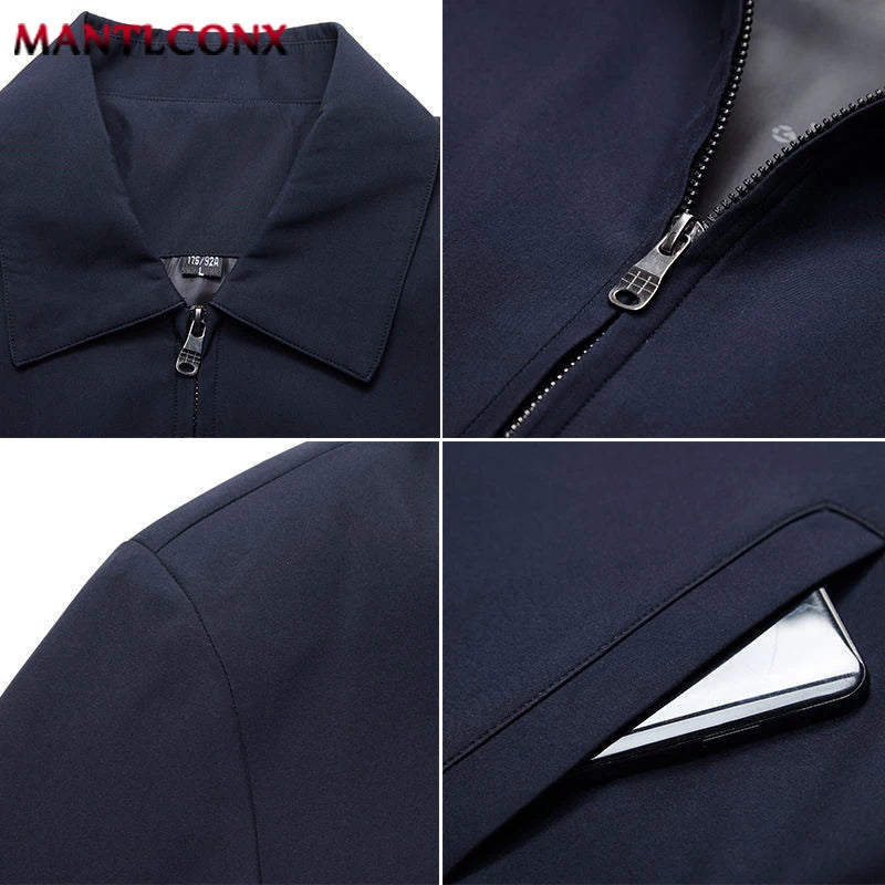 Turn-down Collar Autumn Winter Casual Jacket Men Blazer Thick Warm Jackets for Men Winter Office Dress Coat Social Outerwear 3XL