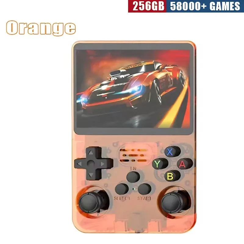 Retro Handheld Game Console R36S 3 5 Inch IPS Screen 64GB 128GB 256GB Portable Gaming Device with Built in Games