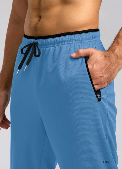 Spring and summer new men's elastic jogging pants fitness training running pants drawstring sports pants sportswear joggingpants