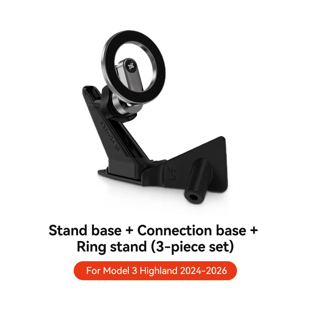 YZ For Tesla Model 3 Y Highland Juniper Door Handle Magnetic Car Phone Holder 360 Degree Rotation Metal Car Mount for All Phones