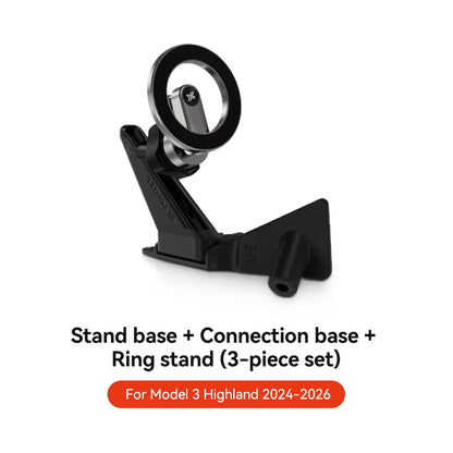 YZ For Tesla Model 3 Y Highland Juniper Door Handle Magnetic Car Phone Holder 360 Degree Rotation Metal Car Mount for All Phones