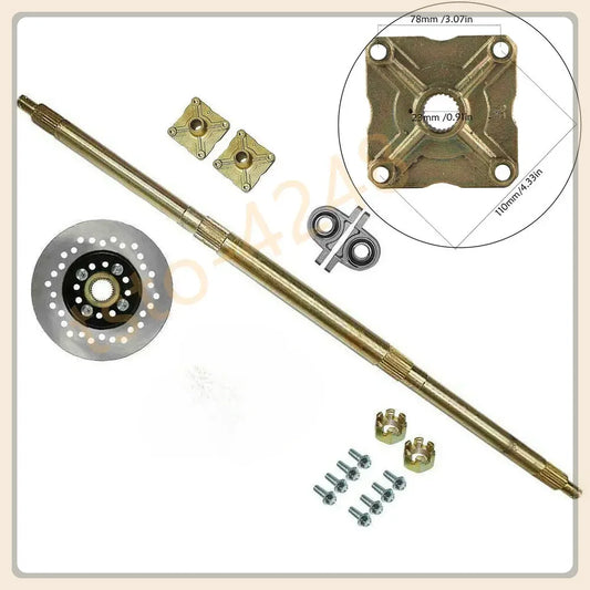 TDPRO 32'' Go Kart Rear Axle /41T Teeth 428 /420 37T 48mm Chain Rear Sprocket for Pit Dirt Bike ATV Go Kart Quad Accessories