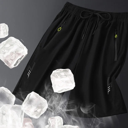 Men's 3-Pcs Sports Shorts Quick Dry Summer Fitness Gym Training Short Pants Lightweight Cool Sportswear Breathable Beach Shorts