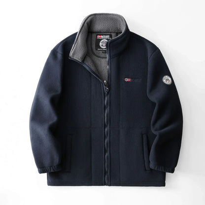 Thickened Double - Sided Polar Fleece Jacket for Men | Autumn/Winter Warm Casual Loose Fit Big Size Coat