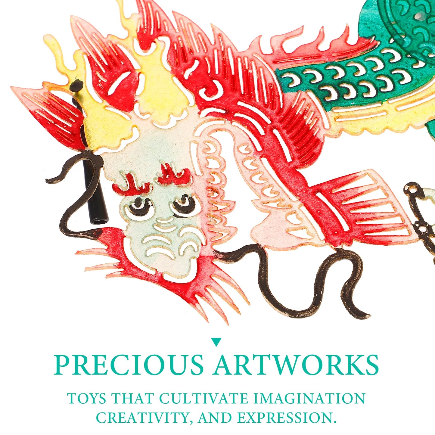 Traditional Shadow Puppetry Craft Kit Chinese Cultural Education DIY Paper Puppet Set for Kids Handmade Early Learning Plaything