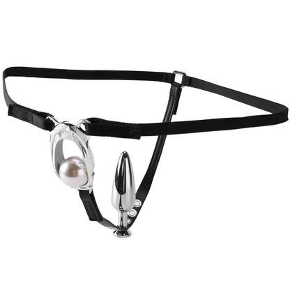 BDSM Invisible Female chastity Lock With Anal Plug Against Cheating Adjustable Underwear Chastity Belt Adult Sex Toys For Woman