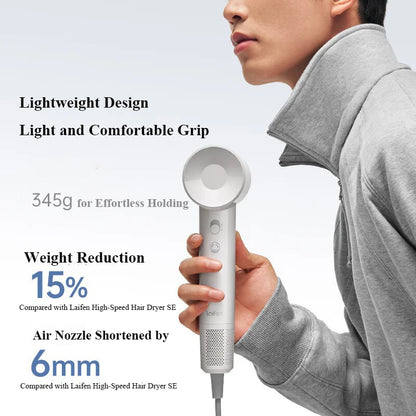 High-speed hair dryer six colors strong wind quick drying body as light as 345g intelligent constant temperature noise reduction