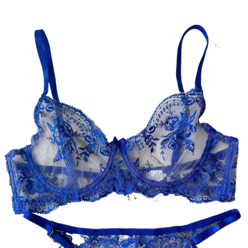 Bestseller 2026 New Arrival Embroidery Purple Ladies Bra Ultrathin Cup Lift Gather Sensual Mood Fashion Daily Women Lingerie Set