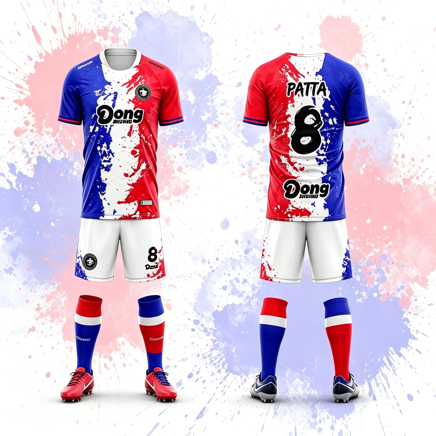 Sublimation Customize Own Design Printing Club Team Training Football Jersey Kits Quick Dry Breathable Soccer Uniforms Wear Set