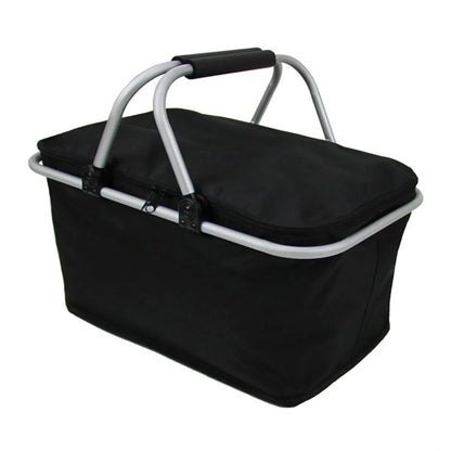 Car Oxford Outdoor Picnic Insulation Storage Basket Refrigerated Food Delivery Box Folding Shopping Basket Trunk Storage Box