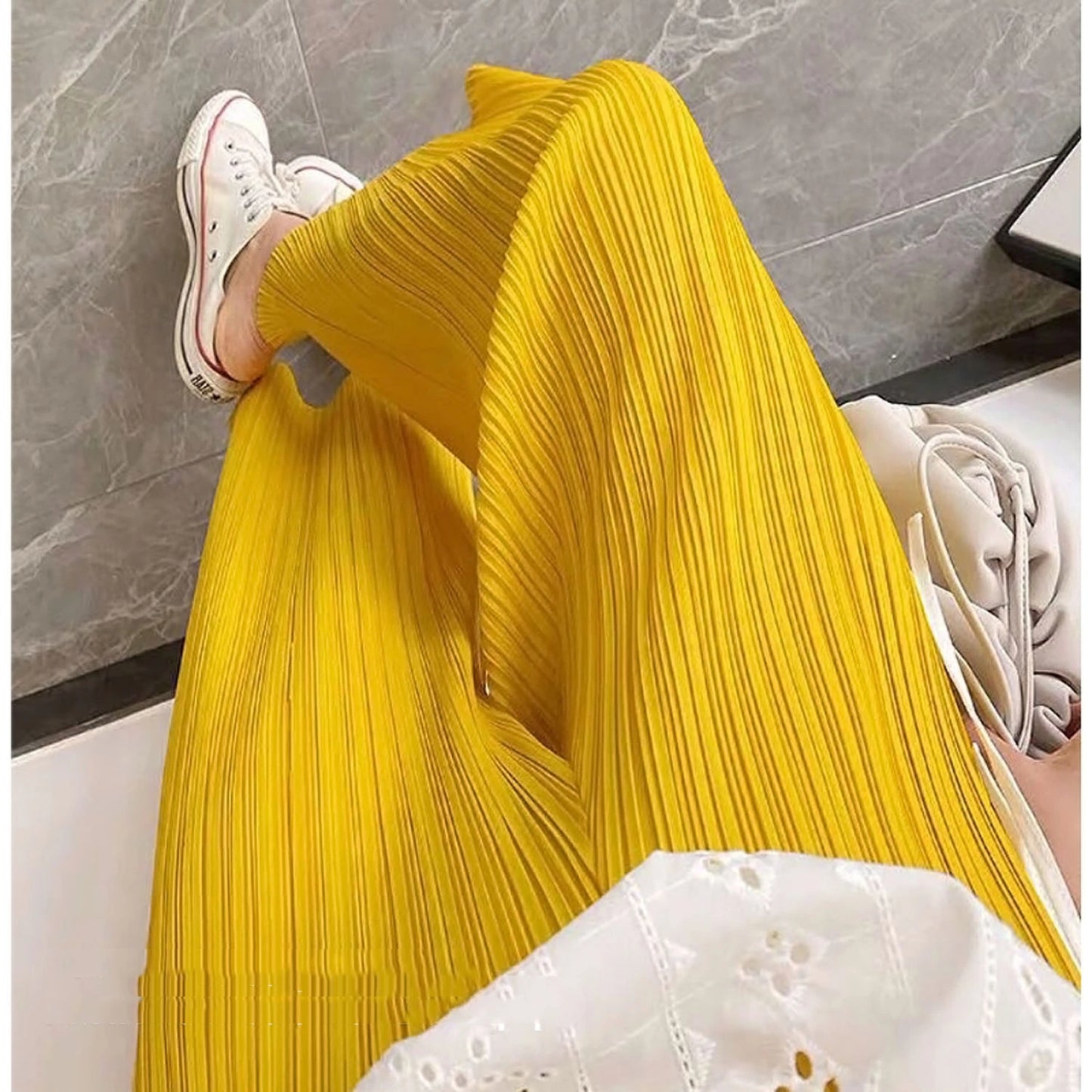 Unique Folded Design Sleeveless Top Set for Small Women Elegant Suitable Travel Wear Polyester Summer T-Shirt round Neck High...