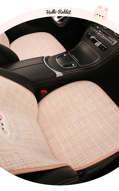 Bear Plush Seat Cushion Cover Universal Skin-Friendly Cute Soft Car Pillow Case Autumn Winter Decorative Seat Accessories