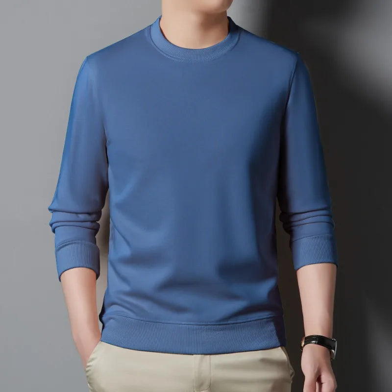 Top Quality New Brand Casual Fashion Crewneck Simple Trendy Loose Fit Pullover No Hood Hoodies Sweatshirts Mens Clothes 2025
