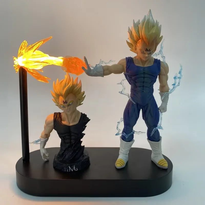 Anime Dragon Ball Super Saiyan Vegeta Hb Demonized Bust Figure Collectible Statue Model Resonance Series Shine Figure Toys Gifts