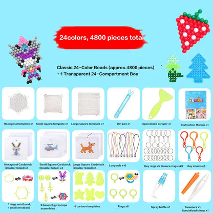 36 Colors DIY Water Bead Spray Magic Beads Handmade 3D Puzzle Accessories Children's Educational Bead Toys Kids' Craft Puzzle