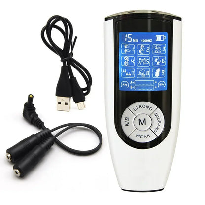 Electric Shock Bdsm Cock Sheath Ball Stretcher Host Cable E-stim Penis Ring Electro Sex Toy for Men Glans Testicle Loops Massage