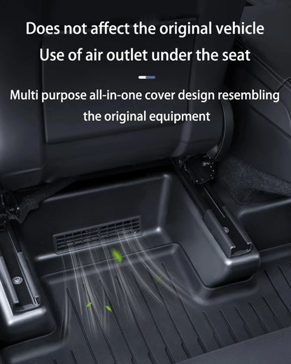 Underseat Protector Seat Track Cover for Tesla Model Y Juniper 2025 2026 Seat Slide Rail Pad Guard Anti-Kick Pad Accessories